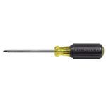Klein® 661 Screwdriver, Square Recess Point, #1 Point, Steel Shank, 7-3/4 in OAL, Acetate/Rubber Handle, Polished Chrome, Specifications Met: ASME Specified, ANSI Specified, Insulated: No, No Magnetized Tip, No ESD-Safe