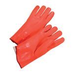 PIP® 1027ORF Chemical-Resistant Gloves, L, Pair Hand, Bright Orange, Foam Over Jersey Lining, 12 in L, Resists: Abrasion, Acid, Chemical, Grease, Oil, Water and Solvent, Supported Support, Gauntlet Cuff
