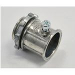 Bridgeport® 231-DC2 Conduit Connector, 3/4 in Trade, For Use With: Steel/Aluminum EMT Conduit, Die Cast Zinc, Ball Burnished/Mirror Smooth
