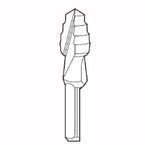 Greenlee® Kwik Stepper® 36018 Multi-Hole Step Bit, 9.7 mm Diameter Maximum Hole