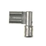 Panduit® Pan-Term® DR10-250-L Female Disconnect, 12 to 10 AWG Conductor, 0.25 in Tab, Sleeve Barrel, Brass, Metallic, Insulated: Non-Insulated