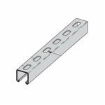 B-Line B22SH-120 AL6063 Slotted Channel, 7/8 in L x 9/16 in W Slot, 2 in Slot Spacing, 10 ft L