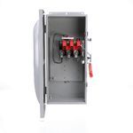 Siemens HNF263J Enclosed Heavy Duty Non-Fusible Safety Switch, 600 VAC, 100 A, 40 hp, DPST Contact Form, 2 Pole
