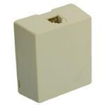 Leviton® 4625A-24I Telephone Jack, Surface Mounting, 1 Ports, Plastic, Ivory