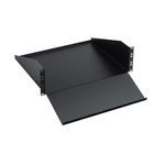 nVent HOFFMAN ESH19KBM DACCY Keyboard/Monitor Shelf, 5-1/4 in H x 17.38 in W x 15.1 in D, 3 Rack Unit, Steel