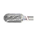 Norseman™ 17799 SC Style Carbide Burr, Radius End, Cylindrical Head Shape, 3/8 in Diameter Head, Double Cut