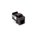 QuickPort® 41106-RB6 6-Conductor 6-Position Snap-In Connector, USOC/Voice Module, Flush Mounting, 1 Ports, Plastic