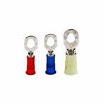 Scotchlok™ 051128-58769 Insulated Multi-Stud Ring Terminal, 16 to 14 AWG Conductor, 1.01 in L, Brazed Seam Barrel, Copper, Blue