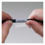 Brady® THT-27-427-1 Rectangular Wire and Cable Label, 2 in W, Clear/White Legend/Background, B-427 Vinyl