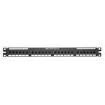 Panduit® DP24688TGY Flat Loaded RJ45 Patch Panel, 24 Ports, Category: Cat 6
