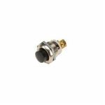 Edwards Signaling™ 695-B 600 Low Voltage Non-Illuminated Pushbutton, 16 mm, 1NO Contact Configuration, Round Extended Operator, Black
