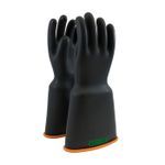 Novax® 159-3-16/11 Insulating Electrical Safety Gloves, SZ 11, Natural Rubber, Black with Orange Liner, 16 in L, ASTM Class: Class 3, 26500 VAC/39750 VDC Max Use Voltage