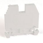 Rockwell Automation 1492-W IEC Terminal Block, Space-Saver Feed-Through Blocks, 6 mm (# 22 AWG - # 10 AWG), Single-circuit terminal block, White,