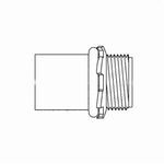 RACO® 1992 Insulated Indenter Connector, 1/2 in Trade, For Use With EMT Conduit, Steel, Zinc Plated