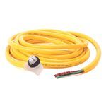 Rockwell Automation 889N-L3AFA-12F Mini-Plus Style Standard Patch Cord, 3-Pin 90 deg Female Connector, 12 ft Cable Length