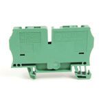 Rockwell Automation Spring Clamp Terminal Block,One-Circuit Feed-Through Block,4 mm (# 22 AWG - # 10 AWG) or 2.5 mm (# 22 AWG - # 12 AWG),Standard Feedthrough,Green,