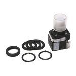 Rockwell Automation 800H-QRAH2W Illuminated Pushbutton, 30.5 mm, 1NO-1NC Contact Configuration, Extended Head with Guard Operator, White