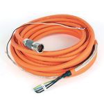 Rockwell Automation SpeedTEC Cable, Motor Power With Brake Wires, SpeedTec DIN Connector, Drive-end, Flying-lead, 12 AWG, Standard (Non-Flex), 12 Meters