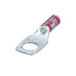 Panduit® Pan-Lug™ LCA8-56-L Non-Insulated Lug Compression Connector With Inspection Window Lug, 8 AWG Stranded Copper Conductor, Die Code: 21, 5/16 in Stud, Tin Plated Copper