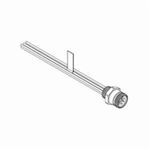 Brad® Mini-Change® 130015 10-Pole Male Single Ended Size C Receptacle, 600 VAC/VDC, 7 A