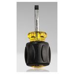 Jonard Tools® SDSC-14 Screwdriver, Cabinet Slotted Point, 1/4 in Point, S2 Steel Shank, 3-1/2 in OAL, Rubber Handle