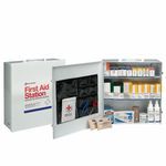 First Aid Only® 6155 First Aid Kit, Wall Mounting, 494 Components, Steel Case, 15-3/4 in H x 5-3/4 in W x 17 in D