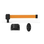 Banner Stakes PL4129 PLUS Wall Mount System, Blank Orange Polyester Banner, Includes: 1 PLUS Wall Mount Kit, 1 PLUS Banner Head, Belt Length 15 ft, Suitable for Indoor/Outdoor Use