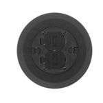 PREMISE WIRING PFBCBLA Single/Multi-Service Cover Flange Assembly, 6-1/4 in W, For Use With Floor Box, ABS