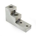 BURNDY® K11A36U2 K11A-U Dual Rated Universal Terminal Lug, 2 AWG to 600 kcmil Copper/Stranded Aluminum Conductor, 3/8 in Stud, 2 Bolt Holes, Aluminum