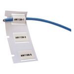 Brady® PermaSleeve® PS-250-2-WT Single Sided Wire Marker Sleeve, 2 in W, 16 to 8 AWG Wire, B-342 Polyolefin