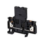 Allen-Bradley 1492-PFB4 Terminal Block,  Push In connection,  IEC,  Fuse,  Feed Through,  4mm,  2 Connection Points,  250V,  without LED,  Black,  Package Qty 50