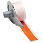 Brady® M7C-1000-595-OR All Weather Permanent Adhesive Label Tape, 50 ft L 1 in W, Vinyl