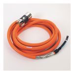 Rockwell Automation SpeedTEC Cable, Motor Power Only, SpeedTec DIN Connector, Drive-end, Flying-lead, 10 AWG, Standard (Non-Flex), 5 Meters
