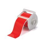 Brady® GlobalMark® 113119 Vinyl Tape, 4 in W, Red Legend/Background, Vinyl Film