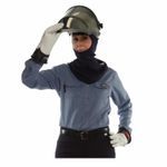 National Safety Apparel® PureView™ H12HTHAT Lightweight Face Shield With Hard Hat, Gray/Tan Visor