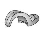 O-Z/Gedney 14-75G 1-Hole Type 14-G Pipe Strap, 3/4 in, For Use With IMC/Rigid Conduit, Malleable Iron, Hot Dip Galvanized