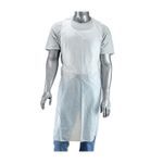 PIP® DP-46 Single Use Apron - 46", White, Polyethylene, Drawstring Closure, Resists: Chemicals, Fats, Oils, Grease, Case of 1000