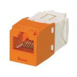 Panduit® CJ688TGOR TX6™ PLUS 8-Position 8-Wire RJ45 Universal TG Style UTP Jack Module, Cat 6/Mini-Com® Module, 1 Ports