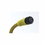 Brad® Micro-Change® 120072-0402 Single End Cordset, 1/2-20 UNF Connector, Female x Male Connector, 6 ft Cable Length, 4 Pole, 2 Keyway