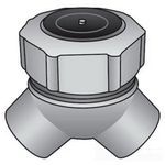 O-Z/Gedney LBY-75 Short Conduit Elbow, 3/4 in Trade, 90 deg Angle, Malleable Iron, Zinc Plated