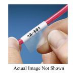 Panduit® S050X150VATY Dot Matrix Self-Laminating Label, 1-1/2 in L x 1/2 in W, Legend: Blank, White Legend/Background, Vinyl