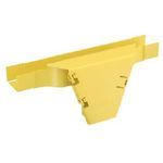 Panduit® FiberRunner® FVTHD2X2YL Vertical Tee Fitting, For Use With 1x2 Fiber-Duct™ Spillout, ABS, Yellow
