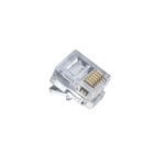Platinum Tools® 106138J Round Standard Modular Plug, Solid Conductor, Polycarbonate