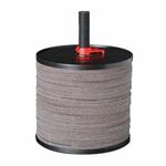 CGW® 48534 Standard Coated Abrasive Disc With Spindle, 5 in Diameter Disc, 7/8 in Center Hole, 36 Grit, Extra Coarse Grade, Zirconia Alumina Abrasive