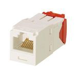 Panduit® CJ5E88TGIW TX5e™ RJ45 Universal Unshielded UTP Jack Module, Cat 5e/Mini-Com® Module, Surface Mounting, 1 Ports