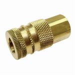Coilhose® 150 Type 15 Coilflow Manual Industrial Hose Coupler, Coupler, 1/4 x 1/4 in, FNPT End Style, Brass, Domestic Domestic/Import