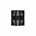 Bussmann JP60030-3CRA Pyramid/Open Style Fuse Block With DIN Rail Adapter, 600 VAC/VDC, 30 A, 3 Poles, J, 14 to 2 AWG Wire