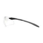 Pyramex® SB8810S Intrepid II® Safety Glasses, Scratch-Resistant Lens Coating, Clear Lens, Black/Gray Frame, Polycarbonate Lens, Specifications Met: ANSI Z87.1