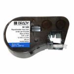 Brady® CleanLift™ M-7-498 M Series Repositional Cartridge Label, 1/2 in L x 1/2 in W, B-498 Vinyl Cloth, Black on White