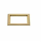 PREMISE WIRING SB3084 Rectangular Carpet Flange, 8.06 in L x 6 in W, For Use With Flush Floor Box, Brass